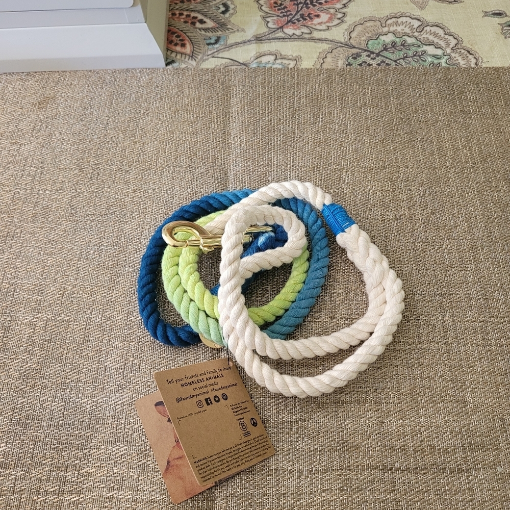FOUND MY ANIMAL Hand-dyed Rope Leash NWT